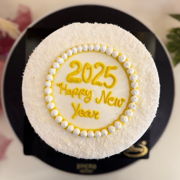 White 2025 Cake