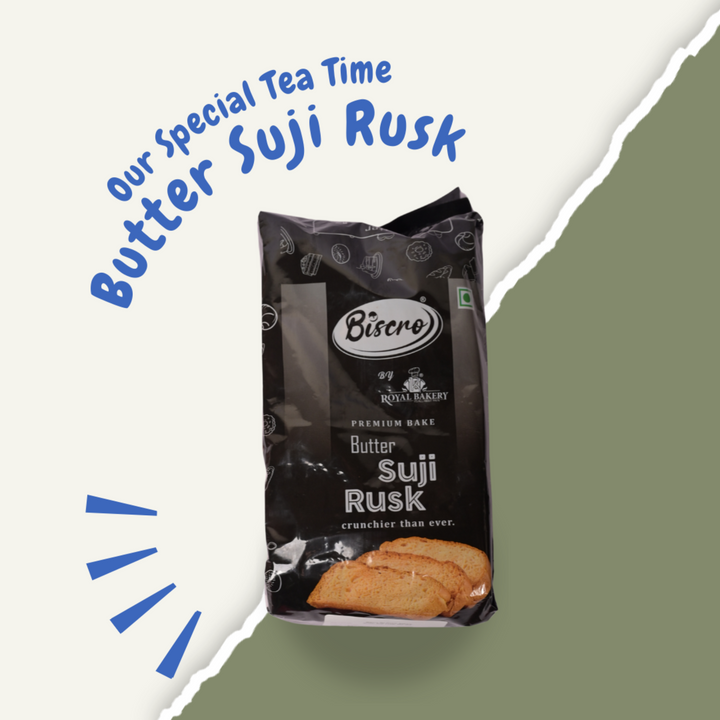 Butter Rusk Butter Suji Special Rusk – Biscro By The Royal Bakery